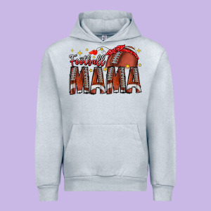 Football Mama Urban Hoodie Designed By Cowhidedigitalart