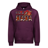 Mauve Wine football mama Urban Hoodie - CowhideDigitalArt