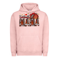 Pigment Salmon football mama Urban Hoodie - CowhideDigitalArt