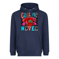 Navy call me never olivia Heavyweight Hoodie - OliviaCreatesArt