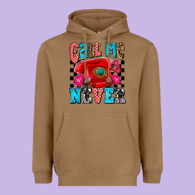 Call Me Never Olivia Heavyweight Hoodie Designed By Oliviacreatesart