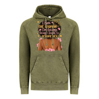 Vintage Olive i love the woman i've become because i fought to b Vintage Hoodie - MaliasSmallBusiness
