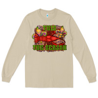 Mushroom mardi gras this the season crawfish fleur de lis Long Sleeve Tee - RanaPortraitStore