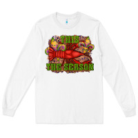 White mardi gras this the season crawfish fleur de lis Long Sleeve Tee - RanaPortraitStore