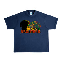 Navy black is beautiful Urban Heavy Tee - NancyCooperArtShop