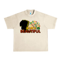 Sandshell black is beautiful Urban Heavy Tee - NancyCooperArtShop