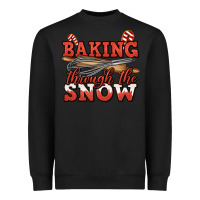 Black baking through the snow christmas Heavyweight Sweatshirt - Jasminsmagicworld