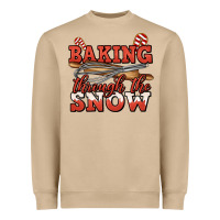 Baking Through The Snow Christmas Heavyweight Sweatshirt | Teevron