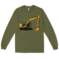 Army Green Excavator Long Sleeve Tee - LillyAllenDesigns