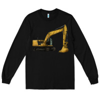 Black Excavator Long Sleeve Tee - LillyAllenDesigns