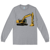 Heather Grey Excavator Long Sleeve Tee - LillyAllenDesigns