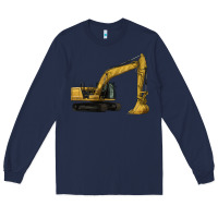Navy Excavator Long Sleeve Tee - LillyAllenDesigns