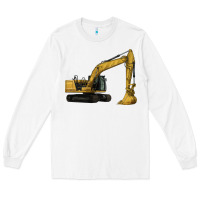 White Excavator Long Sleeve Tee - LillyAllenDesigns
