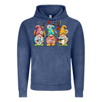 Vintage Denim crafter gnomies Vintage Hoodie - NancyCooperArtShop