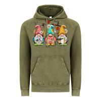 Vintage Olive crafter gnomies Vintage Hoodie - NancyCooperArtShop