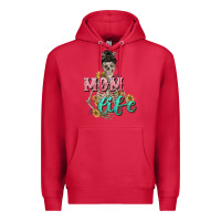 Cardinal Mom life with skull Mother's Day Premium Hoodie - CowGirlArtShop