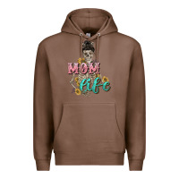 Chestnut Mom life with skull Mother's Day Premium Hoodie - CowGirlArtShop