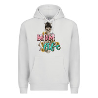 Dove Grey Mom life with skull Mother's Day Premium Hoodie - CowGirlArtShop