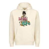 Sandshell Mom life with skull Mother's Day Premium Hoodie - CowGirlArtShop