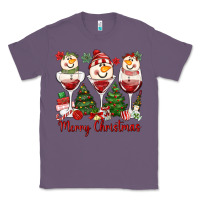 Lavender merry christmas wine and cocktails Classic Tee - MaliasSmallBusiness