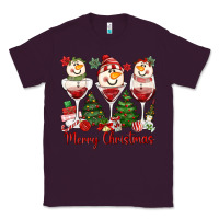 Plum merry christmas wine and cocktails Classic Tee - MaliasSmallBusiness
