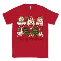 Red merry christmas wine and cocktails Classic Tee - MaliasSmallBusiness