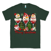 Sports Green merry christmas wine and cocktails Classic Tee - MaliasSmallBusiness