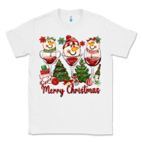 White merry christmas wine and cocktails Classic Tee - MaliasSmallBusiness