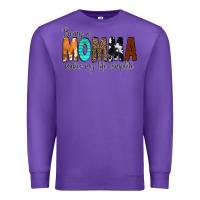 Purple Being a Momma Makes My Life Complete Premium Sweatshirt - CowCowDesign