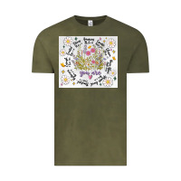Vintage Olive god says you are inflated Vintage Tee - MaliasSmallBusiness