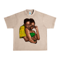 French Oak black couple Urban Heavy Tee - NancyCooperArtShop