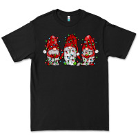 Black gnome with christmas lights Premium Tee - JahusDesignShop