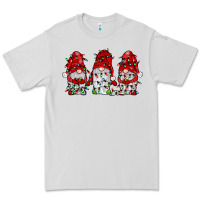Dove Grey gnome with christmas lights Premium Tee - JahusDesignShop