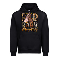 Black Fur Baby Mama Dog Urban Hoodie - CowhideDigitalArt