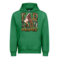 Emerald Fur Baby Mama Dog Urban Hoodie - CowhideDigitalArt