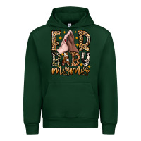 Forest Green Fur Baby Mama Dog Urban Hoodie - CowhideDigitalArt