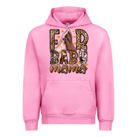 Fuchsia Pink Fur Baby Mama Dog Urban Hoodie - CowhideDigitalArt