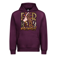 Mauve Wine Fur Baby Mama Dog Urban Hoodie - CowhideDigitalArt