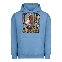Pigment Pebble Blue Fur Baby Mama Dog Urban Hoodie - CowhideDigitalArt