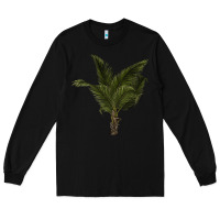 Black palm tree Long Sleeve Tee - LillyAllenDesigns