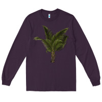 Plum palm tree Long Sleeve Tee - LillyAllenDesigns
