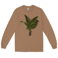 Toasted Coconut palm tree Long Sleeve Tee - LillyAllenDesigns