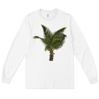 White palm tree Long Sleeve Tee - LillyAllenDesigns