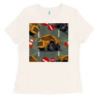 Bone dump truck seamles pattern Ladies Tee - BundleAndBundleShop
