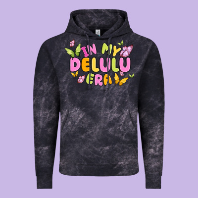 In My Delulu Era Vintage Hoodie Designed By Maliassmallbusiness