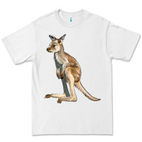 White baby kangaroo Premium Tee - LillyAllenDesigns