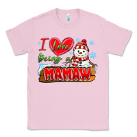 Bubblegum Pink i love being a mamaw Classic Tee - MaliasSmallBusiness