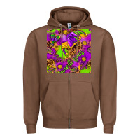Chestnut Mardi Gras and jester hat seamless pattern Zipper Hoodie - HowdyJamesFarm