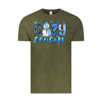 Vintage Olive cozy season Vintage Tee - MaliasSmallBusiness
