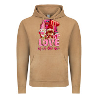 Vintage Camel love is in the air with gnomies Vintage Hoodie - NancyCooperArtShop